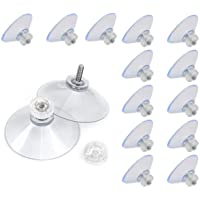 Los mejores  - Binjor 30 Pcs Gancho Ventosa Ø40mm con M4 Acero Inoxidable Rosca Tuercas moleteadas Soporte de Ventosa Versátil Plástico…
